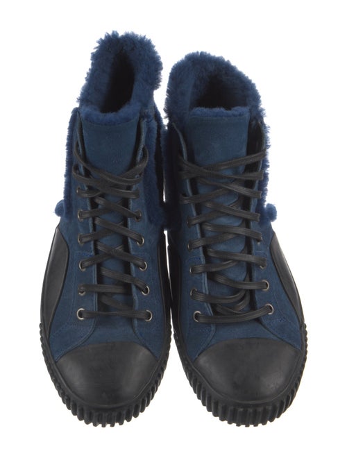 Balenciaga Suede Leather Trim Embellishment Sneakers