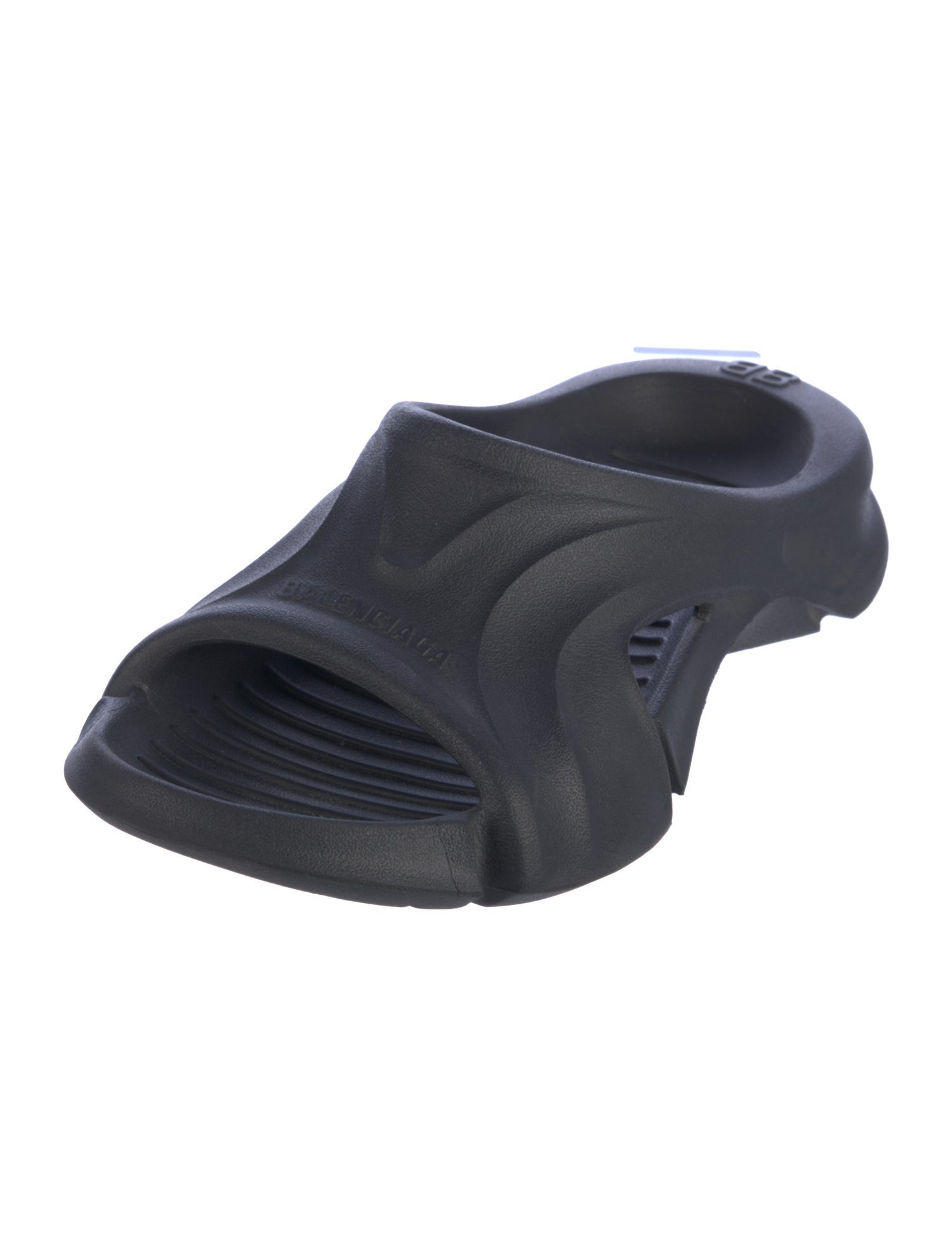 Balenciaga Rubber Cutout Accent Slides