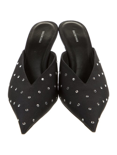 Balenciaga Crystal Embellishments Mules