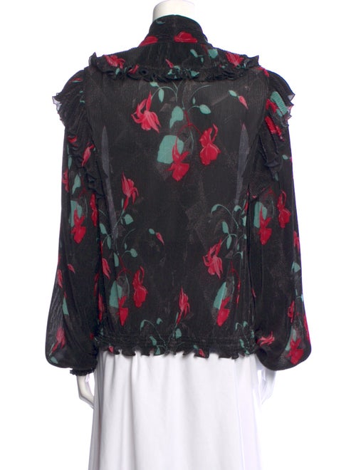 Balenciaga 2016 Floral Print Blouse