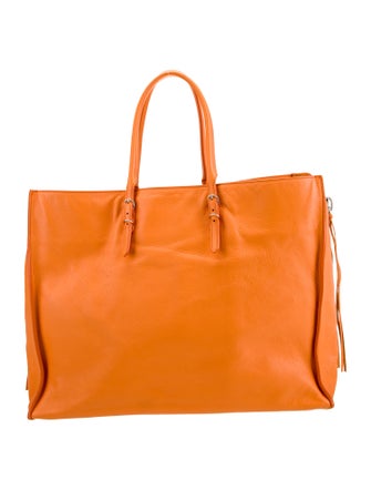 Balenciaga Leather Papier A4 Zip Around