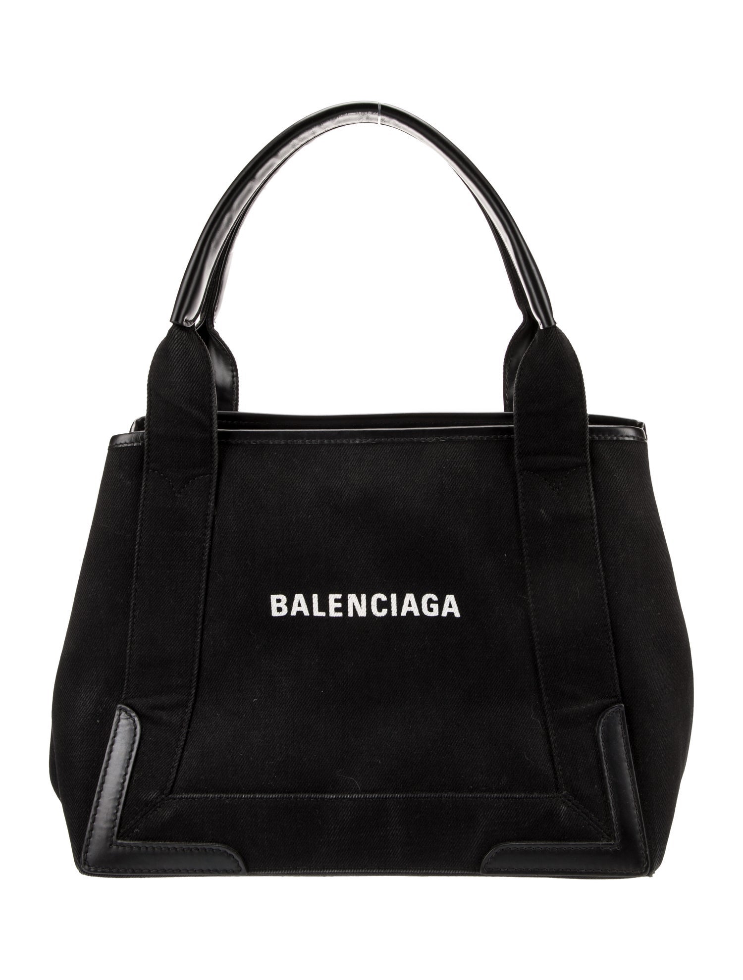 Balenciaga Canvas Navy Small Cabas Small
