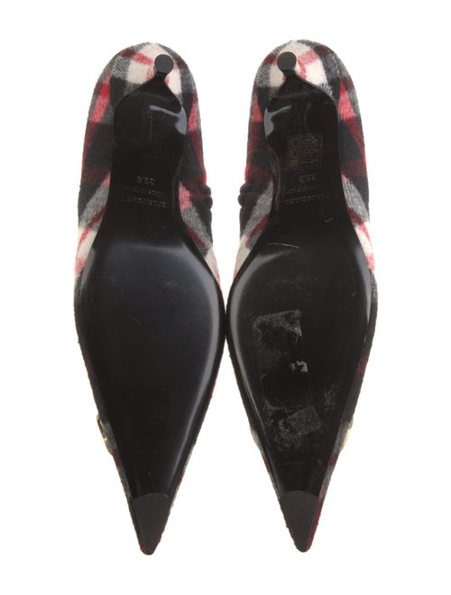 Balenciaga Wool Plaid Print Boots