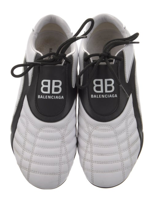 Balenciaga Leather Colorblock Pattern Sneakers