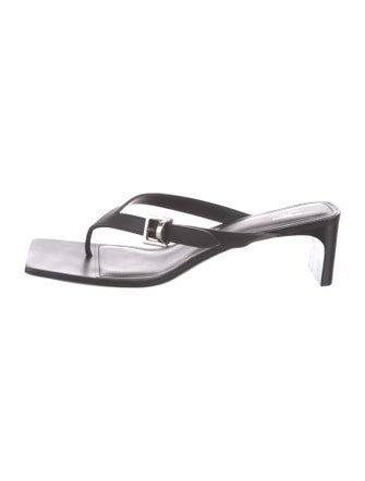 Balenciaga Bel Air Leather Slides