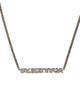 Balenciaga Typo Turn Pendant Necklace