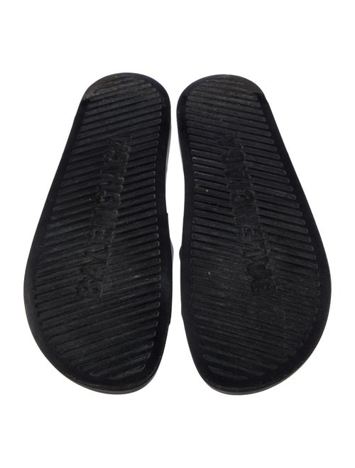 Balenciaga Signature Logo Rubber Slides