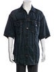 Balenciaga 2020 Three-Quarter Sleeve Denim Shirt
