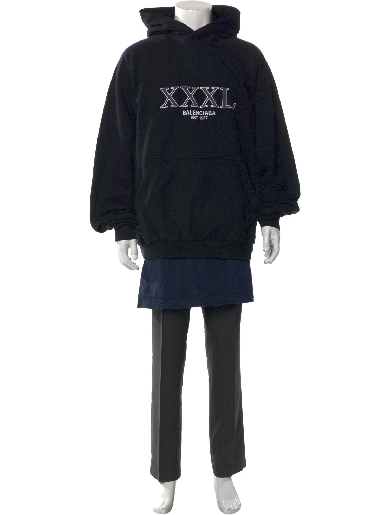 Balenciaga 2022 X Unisex Hoodie - Black Sweatshirts & Hoodies