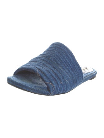 Balenciaga Raffia Slides