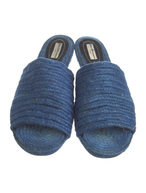 Balenciaga Raffia Slides
