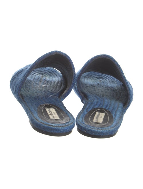 Balenciaga Raffia Slides