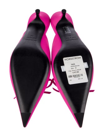 Balenciaga Satin Bow Accents Mules