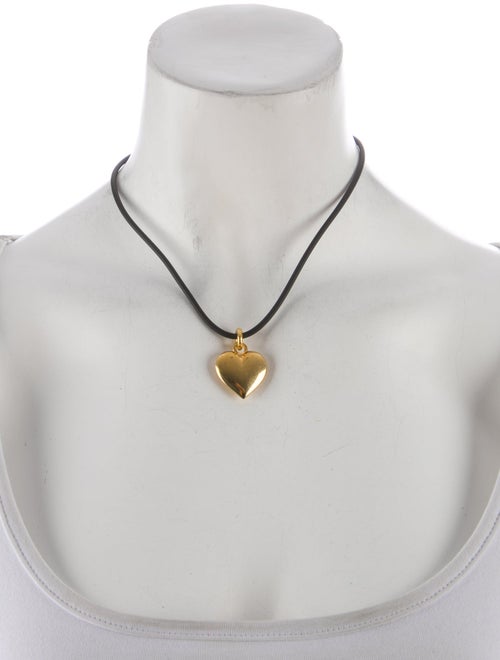 Balenciaga BB Icon Heart Pendant Necklace