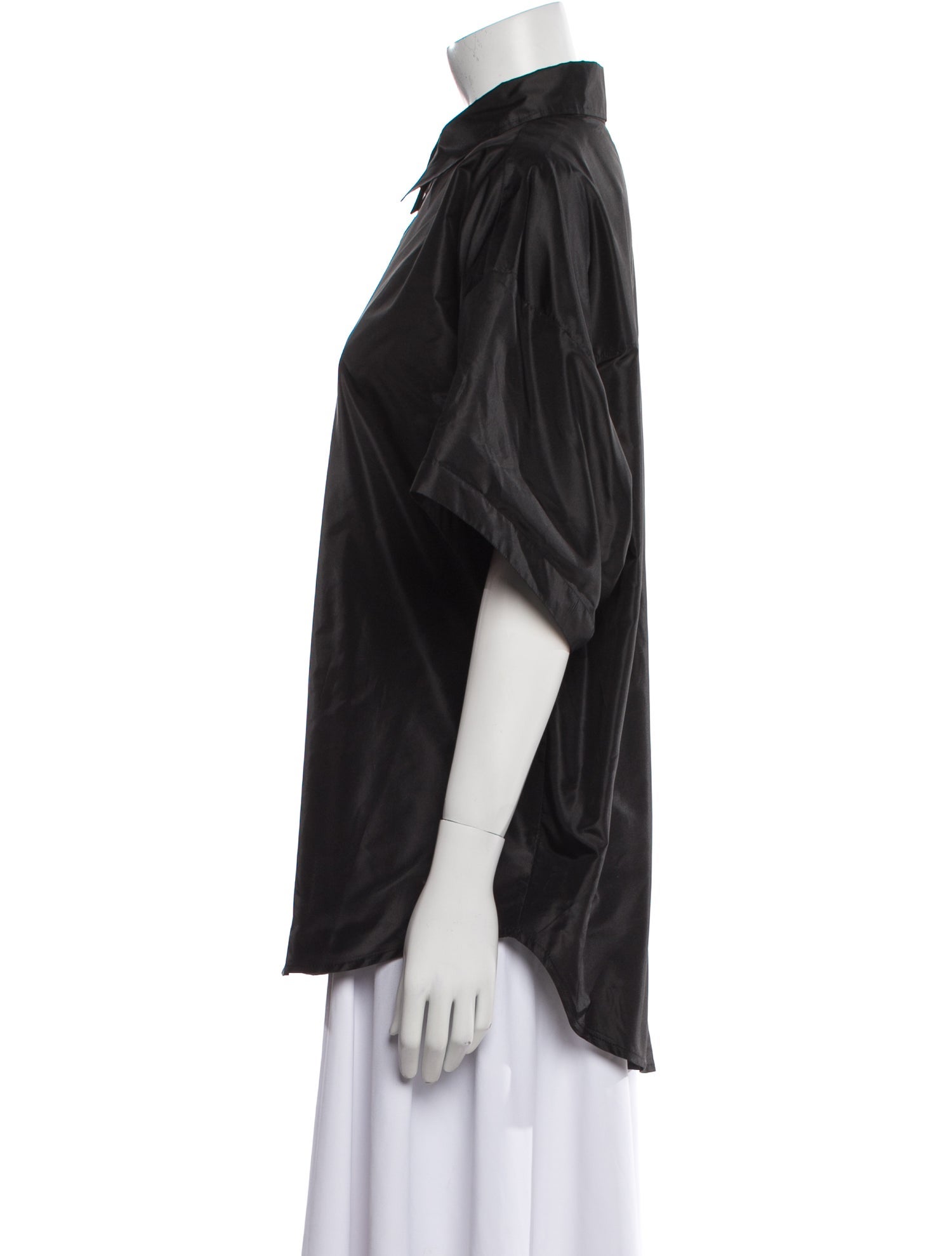 Balenciaga 2021 Silk Button-Up Top