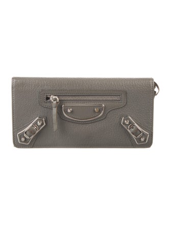 Balenciaga 2016 Metallic Edge Continental Wallet