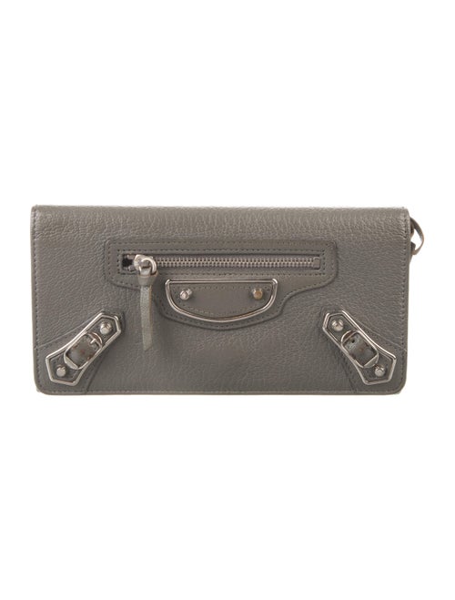 Balenciaga 2016 Metallic Edge Continental Wallet