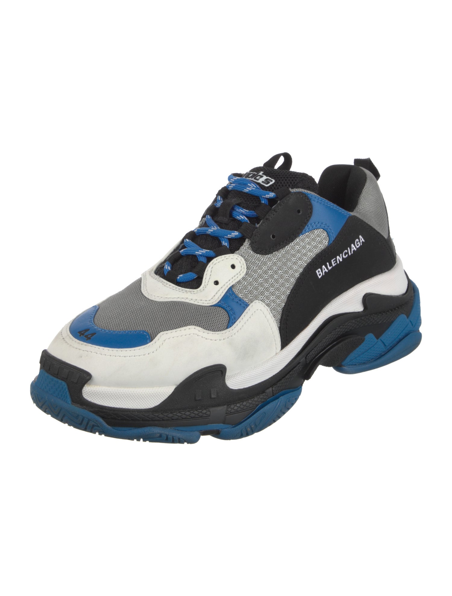 Balenciaga Mesh Colorblock Pattern Chunky Sneakers