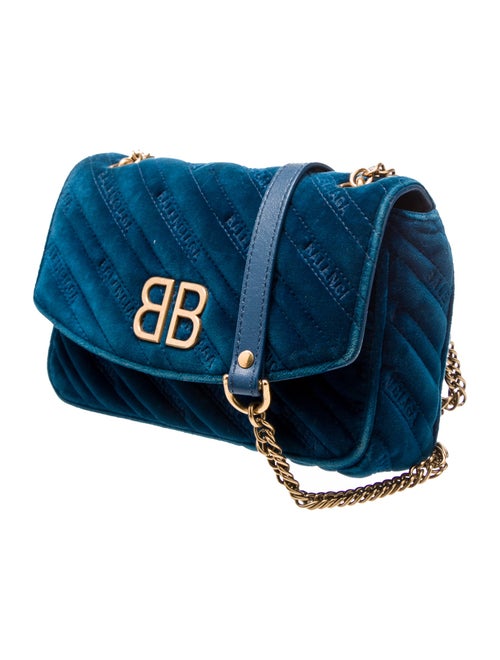 Balenciaga Velvet Shoulder Bag