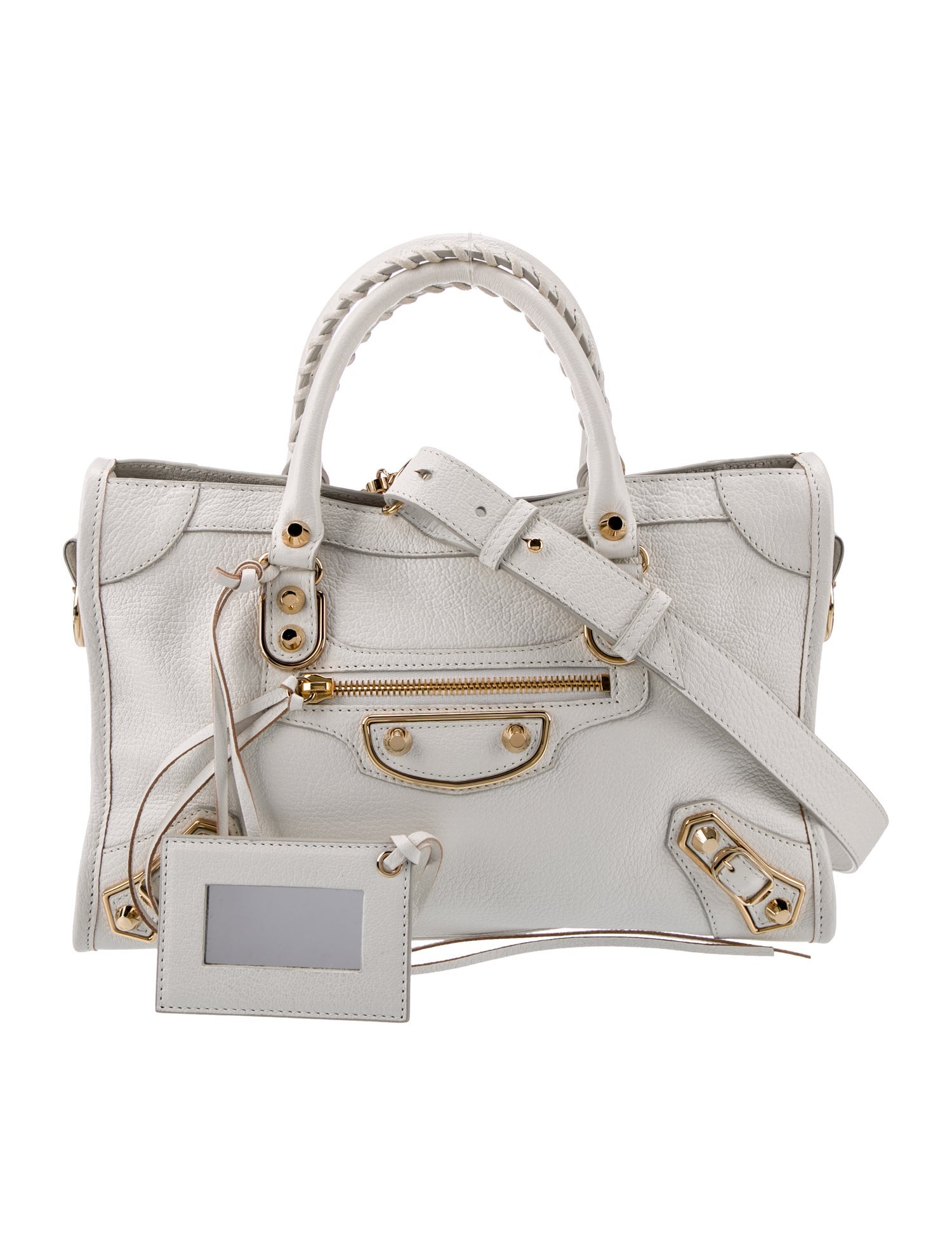 Balenciaga Leather Motocross City Metallic Edge