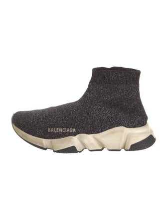 Balenciaga Speed Trainer Glitter Sock Sneakers