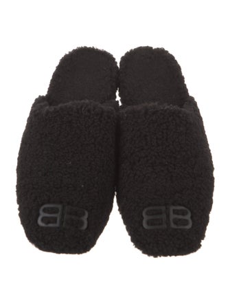Balenciaga Shearling Mules