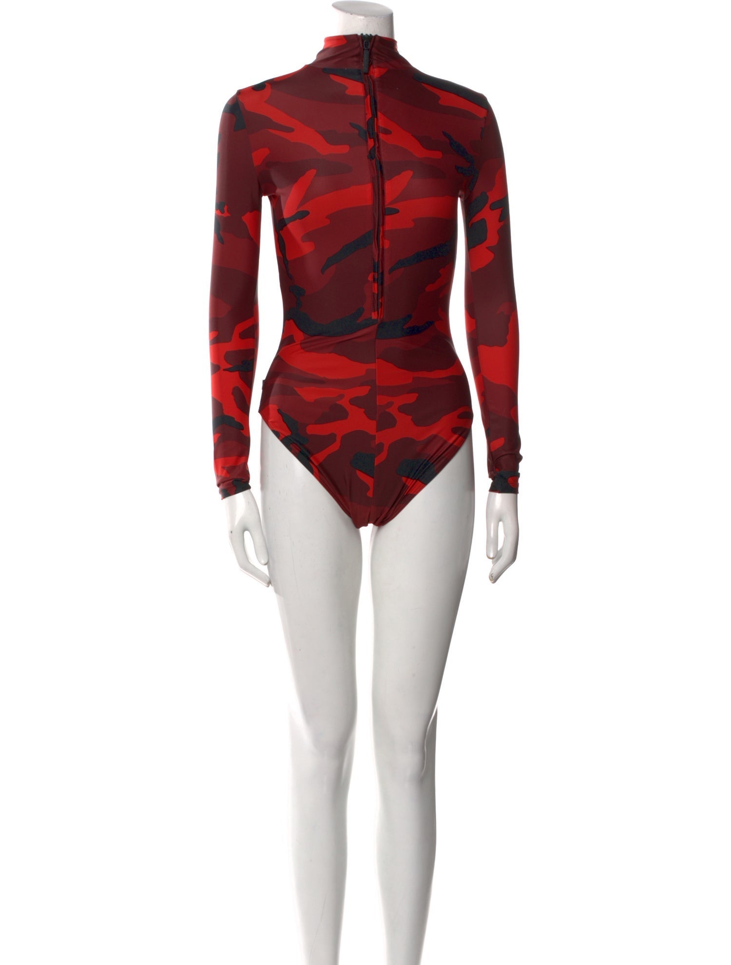 Balenciaga 2022 Camouflage Print Bodysuit w/ Tags