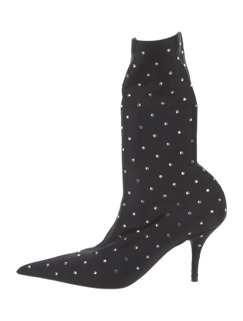 Balenciaga Nylon Crystal Embellishments Sock Boots