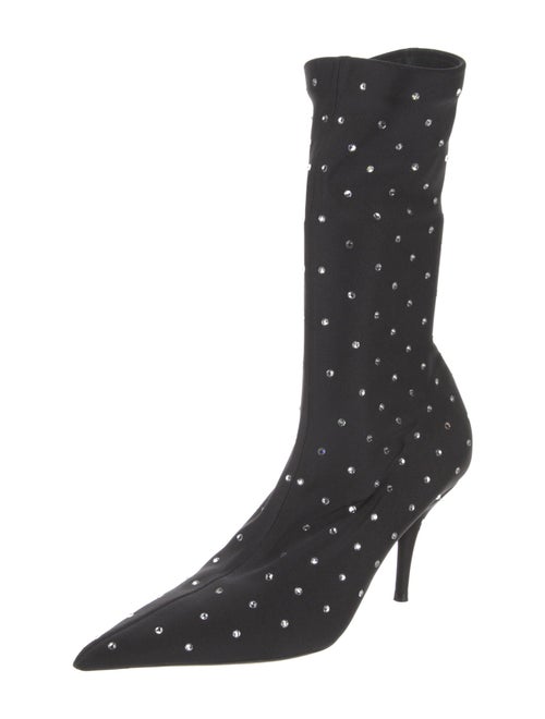 Balenciaga Nylon Crystal Embellishments Sock Boots