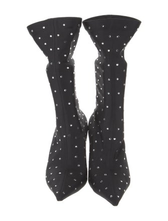 Balenciaga Nylon Crystal Embellishments Sock Boots