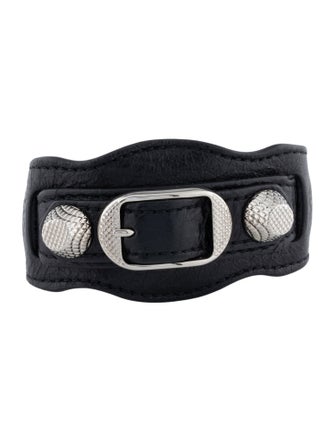 Balenciaga Leather Arena Giant Bracelet
