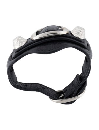 Balenciaga Leather Arena Giant Bracelet