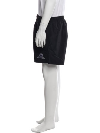 Balenciaga Embroidered Accent Swim Trunks