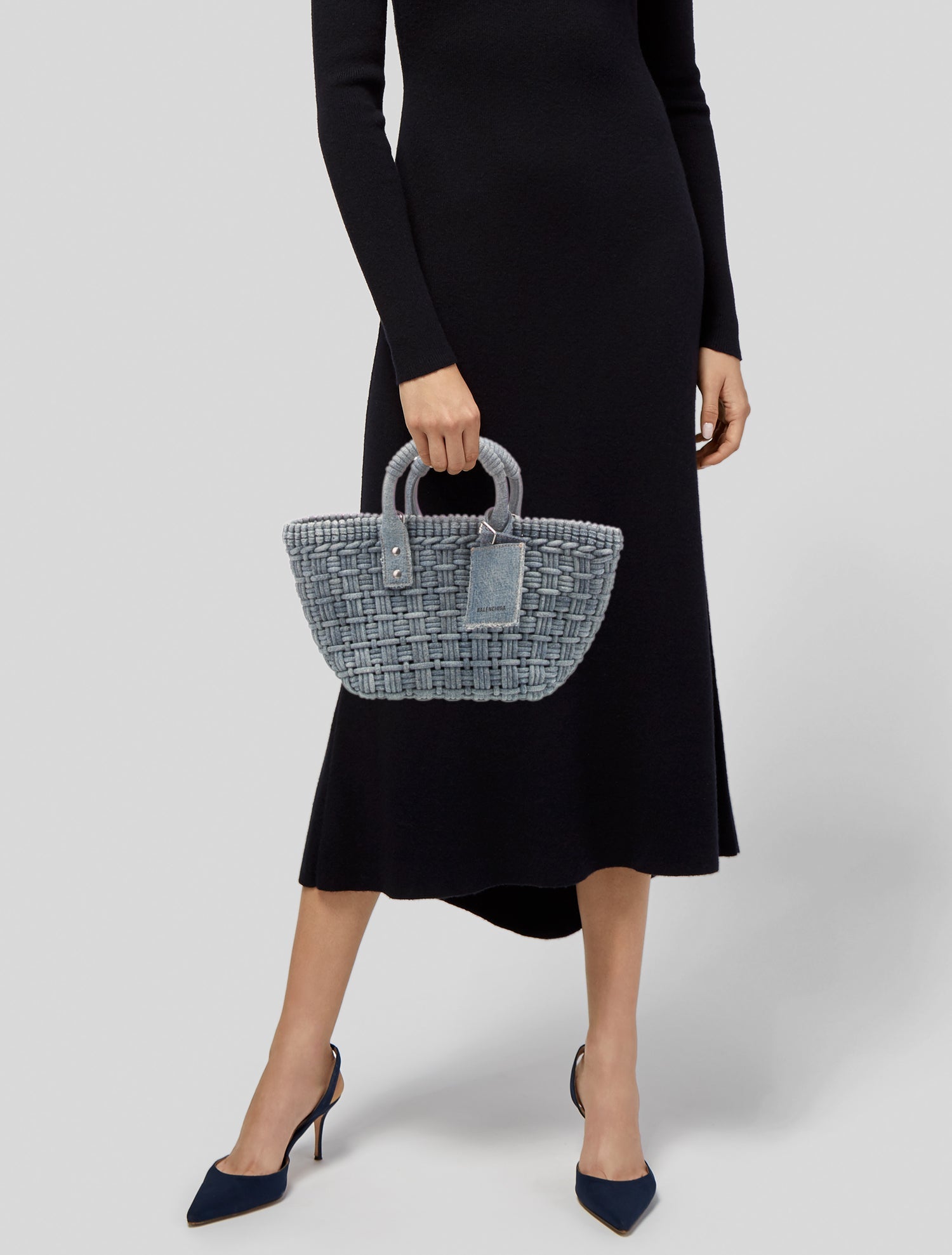 Balenciaga Denim Top Handle Bag 2022