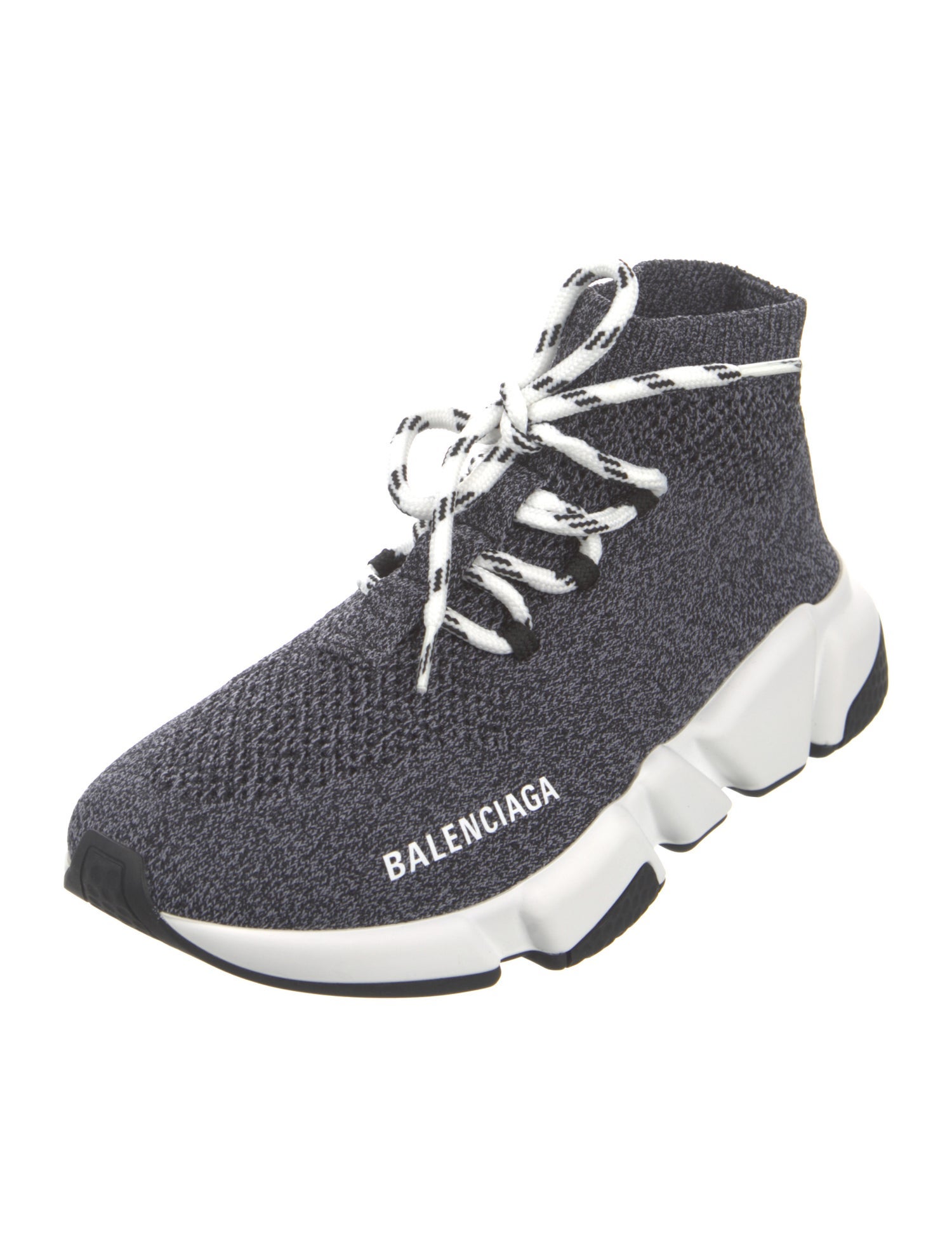 Balenciaga Speed Trainer Lace-Up 'Noir Blanc' Sneakers