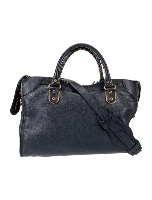 Balenciaga Leather Motocross City Metallic Edge