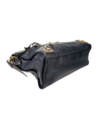 Balenciaga Leather Motocross City Metallic Edge