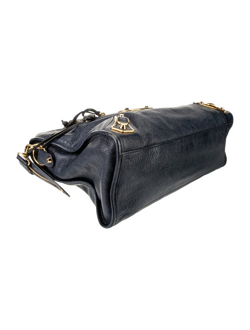 Balenciaga Leather Motocross City Metallic Edge