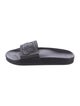 Balenciaga Signature Logo Leather Slides