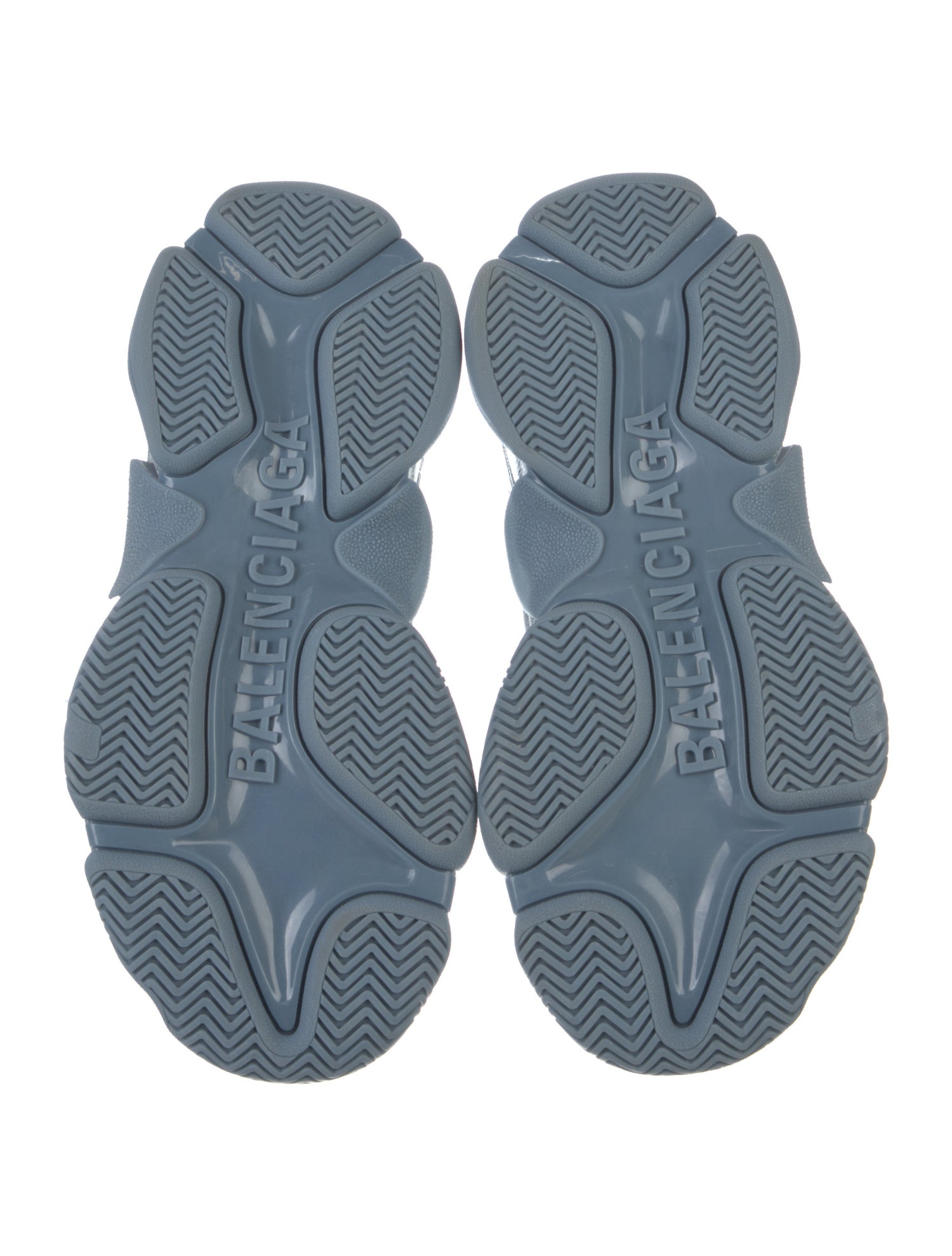 Balenciaga Denim Triple S Chunky Sneakers