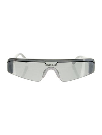 Balenciaga Shield Mirrored Sunglasses