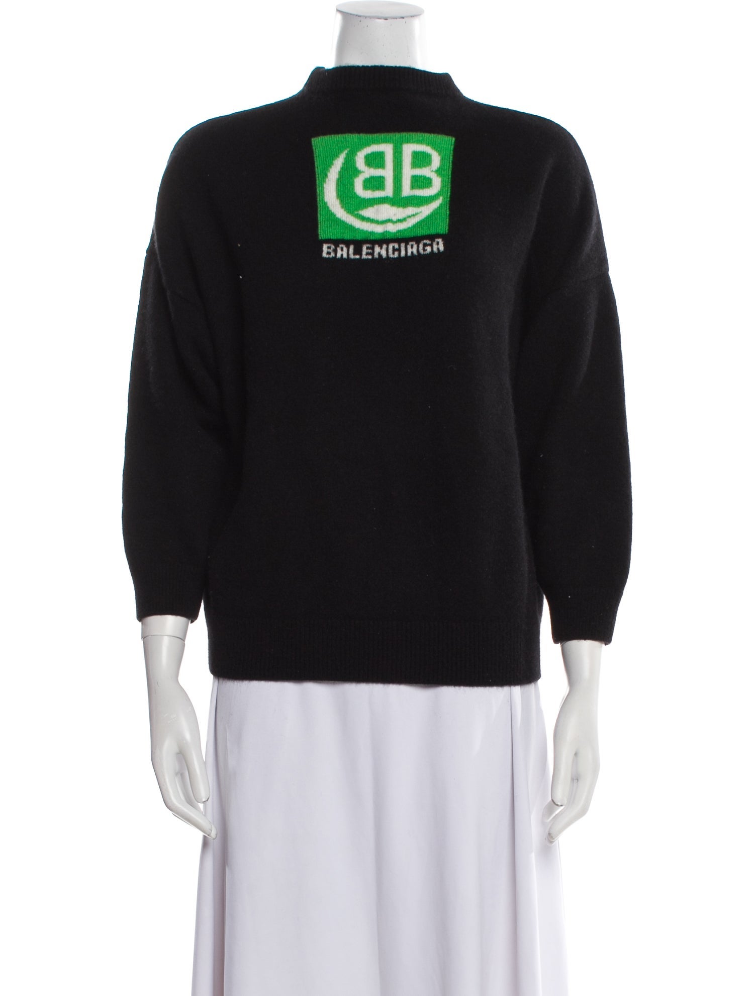 Balenciaga 'Bio Leaf' Cashmere Sweater
