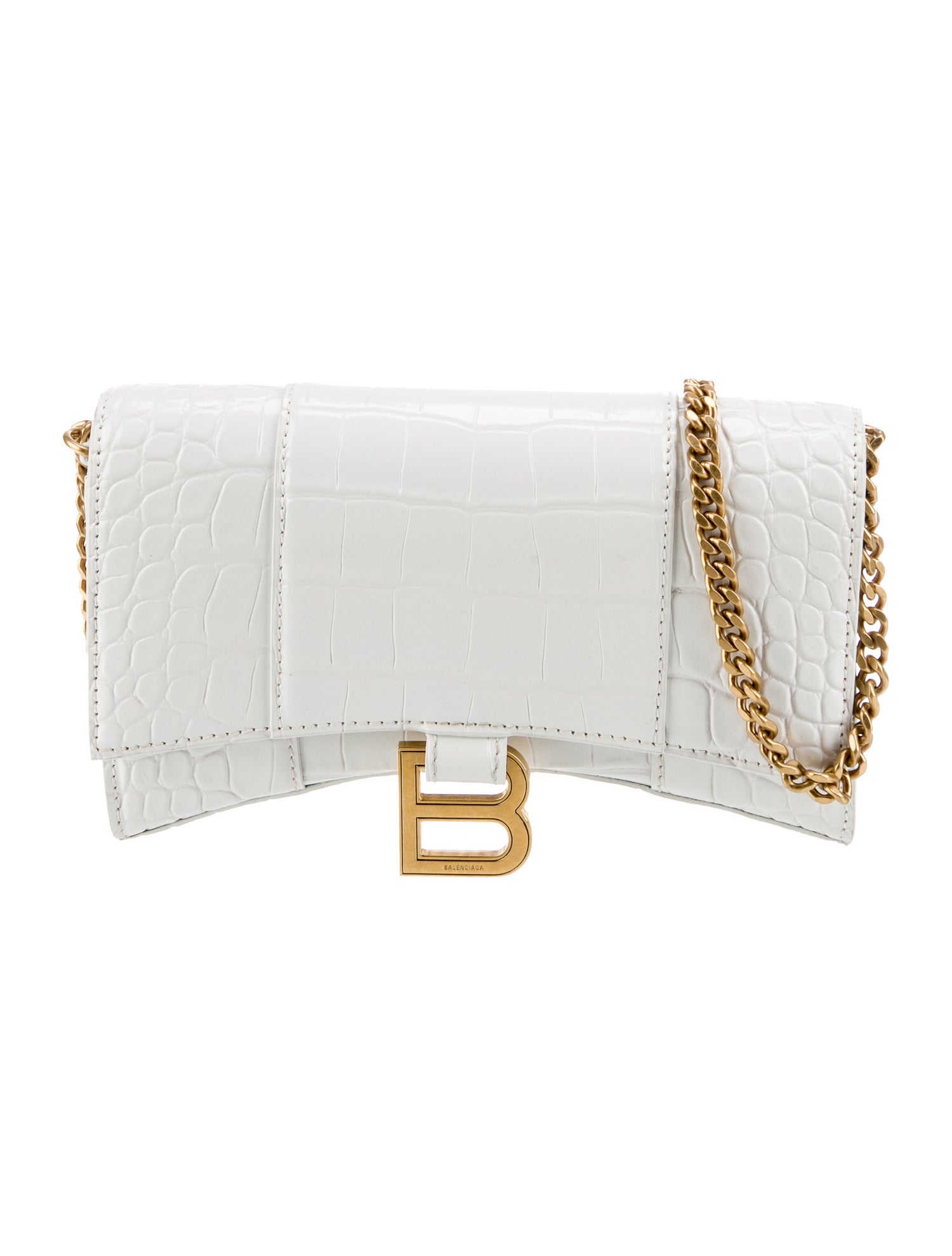 Balenciaga Embossed Leather Shoulder Bag 2022