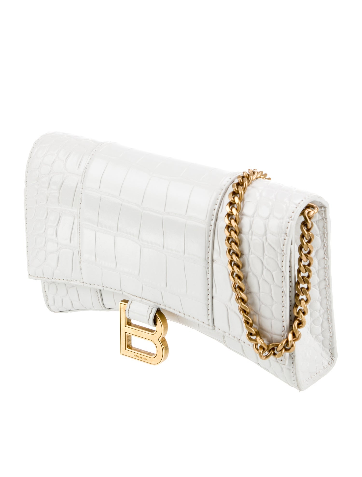 Balenciaga Embossed Leather Shoulder Bag 2022