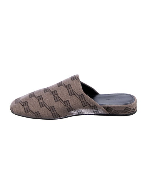 Balenciaga Monogram Pattern Canvas Mules