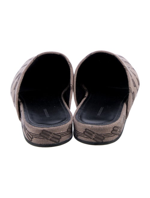 Balenciaga Monogram Pattern Canvas Mules