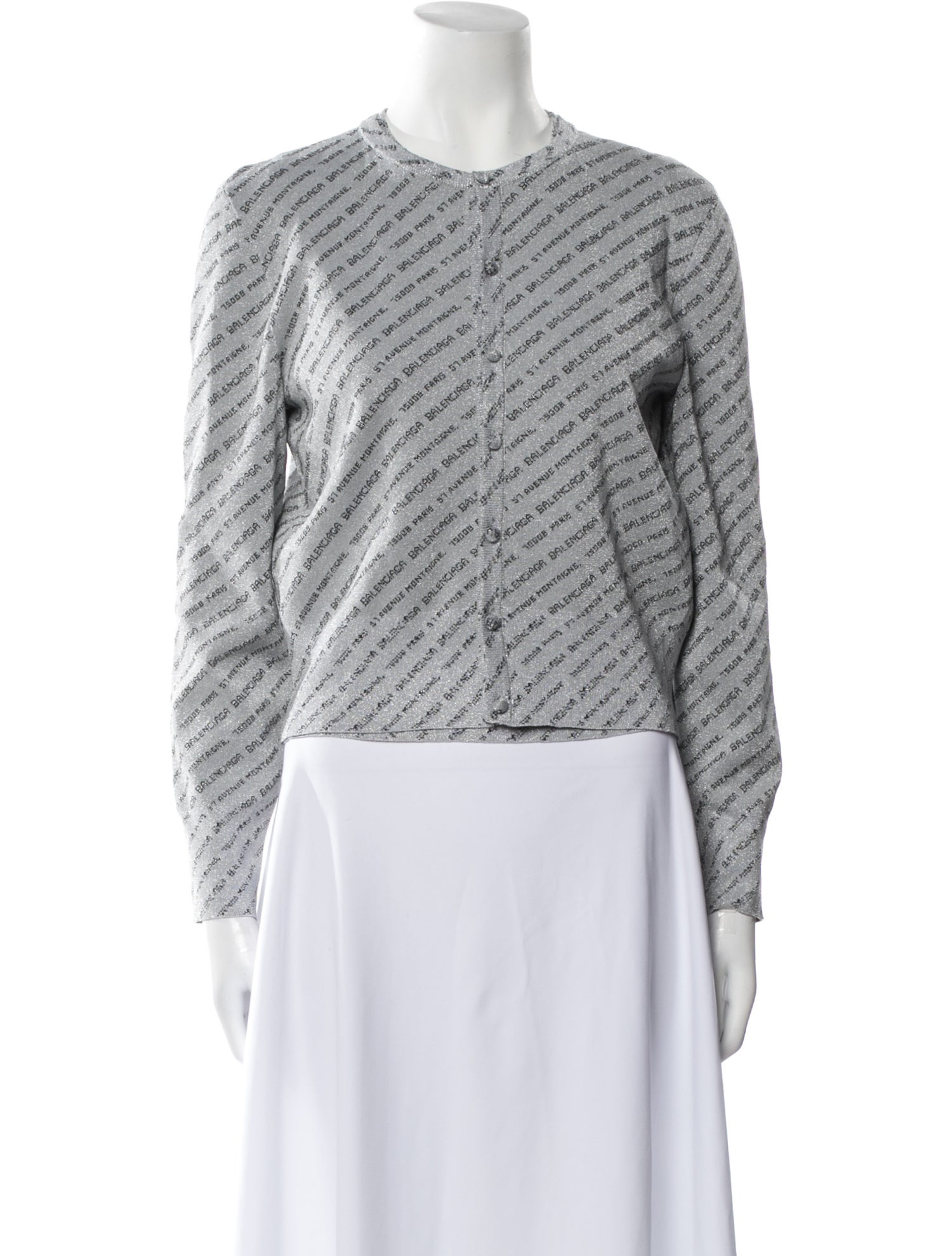 Balenciaga Printed Crew Neck Sweater