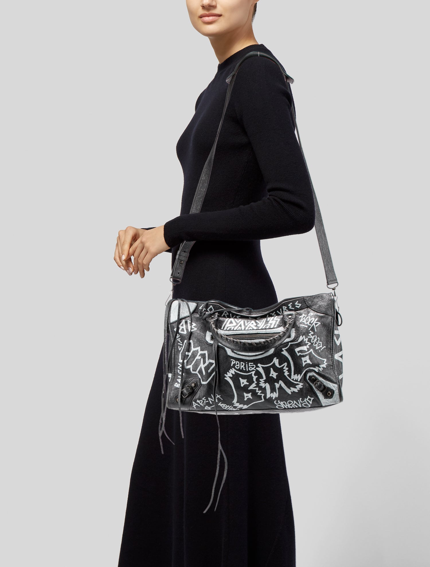 Balenciaga Leather Motocross Classic City