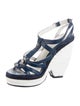 Balenciaga Leather T-Strap Sandals