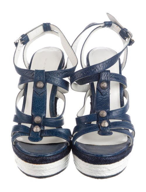 Balenciaga Leather T-Strap Sandals